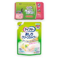 おしりふきや洗浄剤など介護用品のイメージ画像