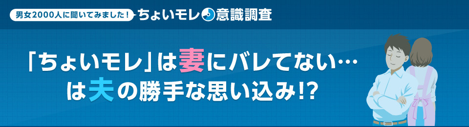 男女2000人にきいてみました！ ちょいモレ意識調査 「ちょいモレ」は妻にバレてない…は夫の勝手な思い込み!?